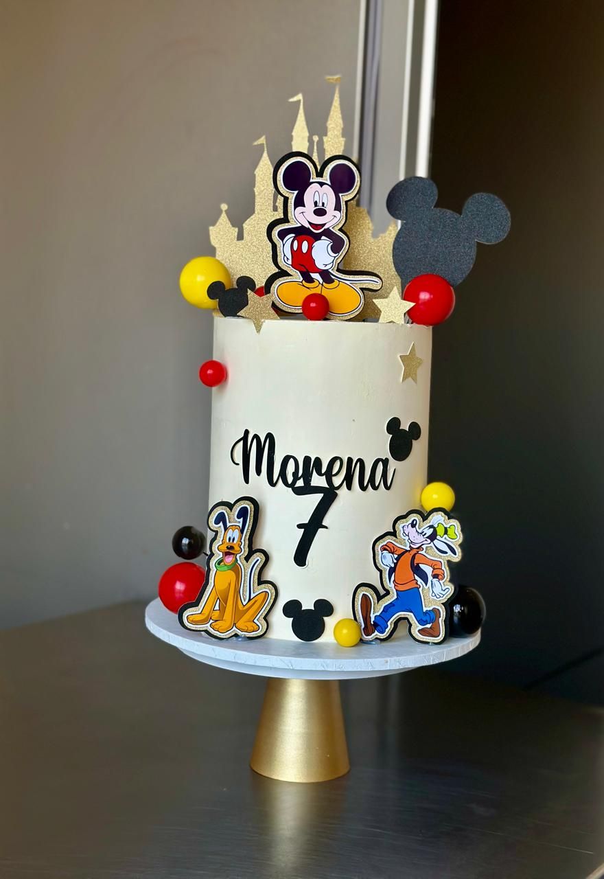 Mickey & Friends Castle — a custom cake by Sky Cakes